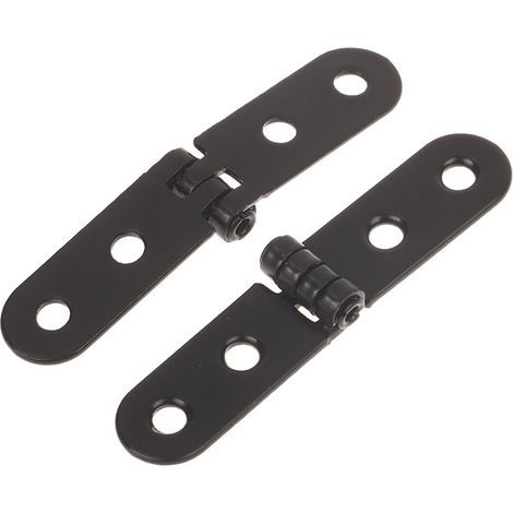 Lot de 2 Charnières Pliantes à 180° avec Clous – Montage sur Porte, Style Romantique, Métal Mat pour Armoire, Machine à Coudre et Accessoires de Meubles (1/2)