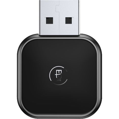 Adaptador inalámbrico CarPlay y Android Auto Mojietu M2, conexión Bluetooth y WiFi, convierte sistema a inalámbrico, compatible con coche, uso multimedia, color negro (1/3)