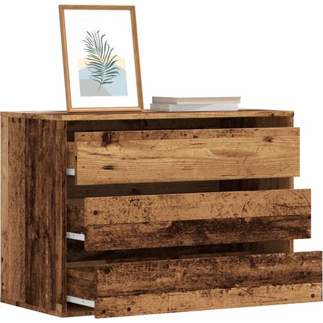 Kommode Altholz-Optik 80x41x58 cm Holzwerkstoff