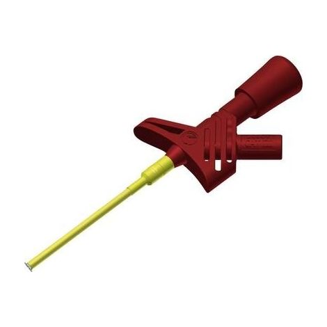 Hirschmann Test & Measurement KLEPS 1600 rt Morsetto a clip/coccodrillo isolato Connettore 2 mm CAT II Rosso