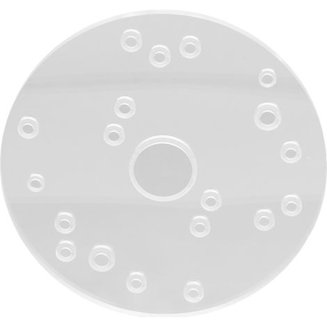 Kit plaque de base routeur universelle acrylique transparente 16,5 cm pour Bosch avec axe de centrage et 12 vis (1/5)