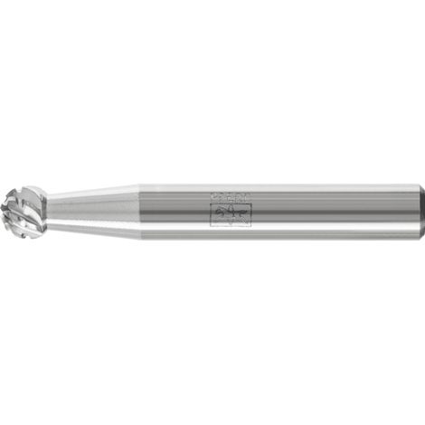 PFERD TOOLS Hartmetall Hochleistungsfrässtift Kugel KUD Ø 06x05 mm Schaft-Ø 6 mm TITANIUM für Titan (1/4)