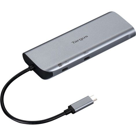 Base para portátil Targus DOCK427GL USB-C Doble HDMI 4K 140 W Gris (1/4)