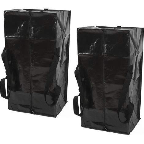 Sac de déménagement en 2 parties avec poignées de transport, résistant, grand format et imperméable, gain de place lors du déménagement (1/5)