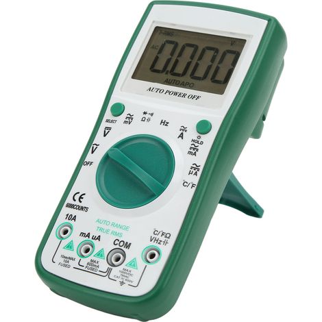 58X 6mF 10A Digitalmultimeter, automatische Bereichswahl, Überlastschutz, Hochspannungsalarm, tragbarer elektrischer Tester (1/5)