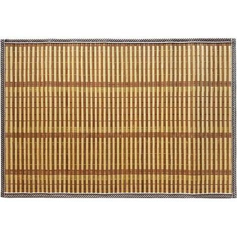 Set de table tissé à bords ovales en bois rustique (1 set de table 60 x 40 cm)'Parent'-'1Table mat 6040cm (1/5)
