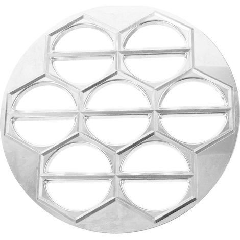 Moule à pelmenis en alliage d'aluminium, 14 cavités-24X24X1.5CM-Silver
