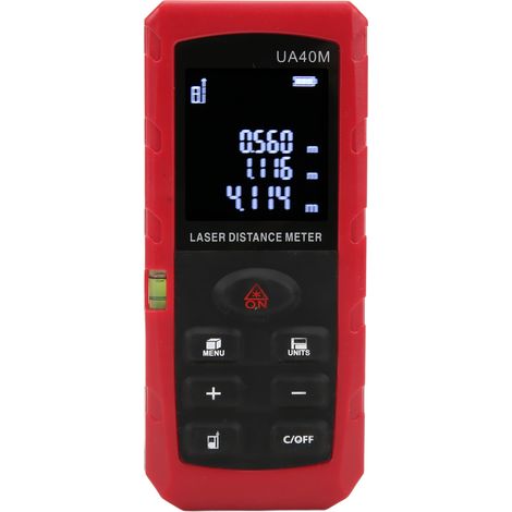 Télémètre UA40M : télémètre laser numérique de 40 m avec écran LCD et mesure d'angle haute précision pour l'industrie (1/5)