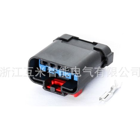DJ7056B-2.8-21 ist ein wasserdichter Stecker für Kfz-Kabelbäume (54200521). (1/3)