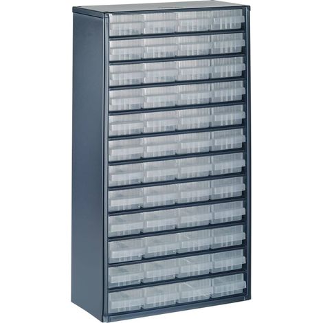raaco Kleinteilemagazin  B 306  x T  150 x  H 552  mm Stahlblech  mit Gummifüßen  - 137393