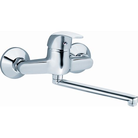 Rubinetto per lavabo a parete Vasto, cromato (1/2)