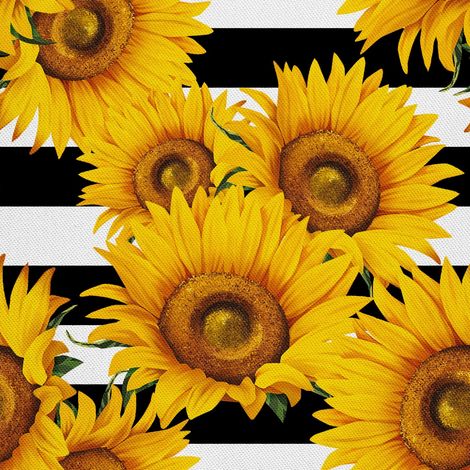 Telas decorativas para exteriores Oxford - Motivo de girasol 5 (1/5)