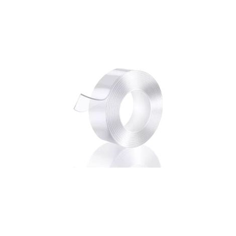 1pcs Ruban adhésif nano magique lavable et imperméable double face en acrylique transparent 1 mm x 3 cm x 3 m (1/5)