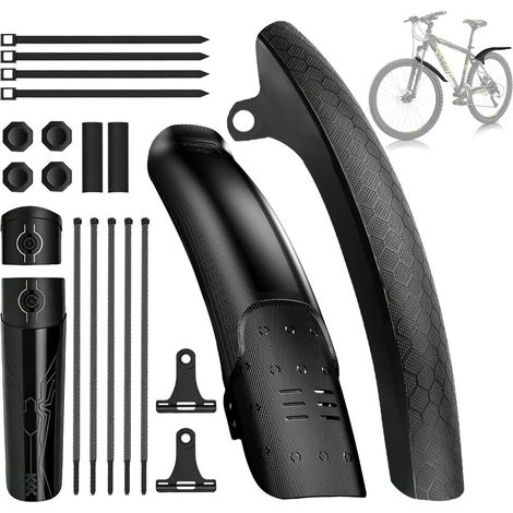 Garde-boue VTT Avant et Arrière Kit de Protection Boue Réglable pour Vélo 26 27.5 29 Pouces Accessoires de Cyclisme (1/5)