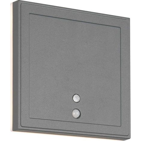 Applique da esterno LED ricaricabile, c/sensori, quadrata, 14x14 cm, Fortaleza (1/5)