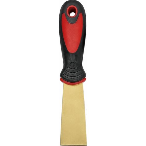 Grattoir antétincelle cuivre 30mm manche caoutchouc (1/5)