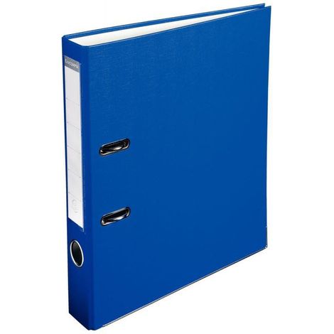 Classeur à levier - EXACOMPTA - BUDGET 915407B - A4 - 50 mm - Bleu (1/2)