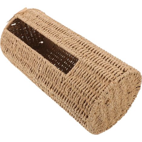 Woven Rattan Toilet Paper Holder and Bathroom Towel (1/5)