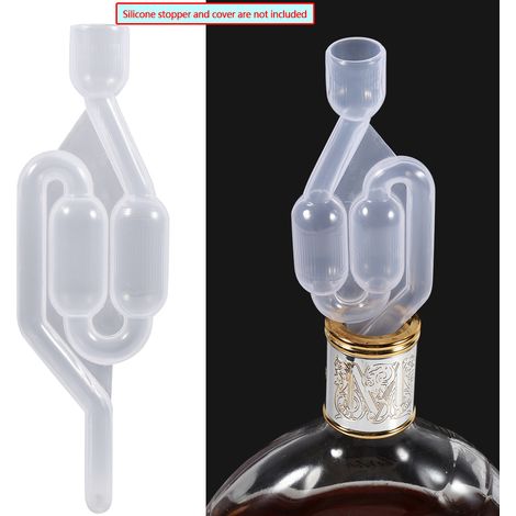 Clapet anti-retour d'échappement unidirectionnel en plastique, vanne étanche à l'eau pour la fermentation du vin maison (1/5)