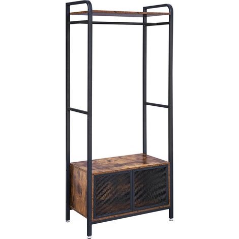 Appendiabiti da terra marrone scuro per l'ingresso BEGRYF 80x40x180