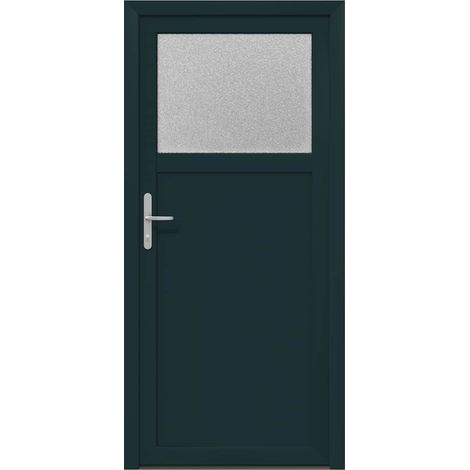 Seiteneingangstür Anthrazit 88 x 198 cm PVC vidaXL
