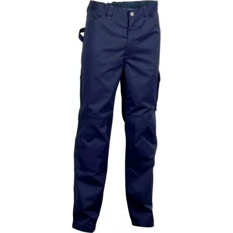 Cofra Rabat pantalone da lavoro Blu taglia XXXL per primavera estate in poliestere e cotone con tasche alle ginocchiere Blu XXXL (1/2)