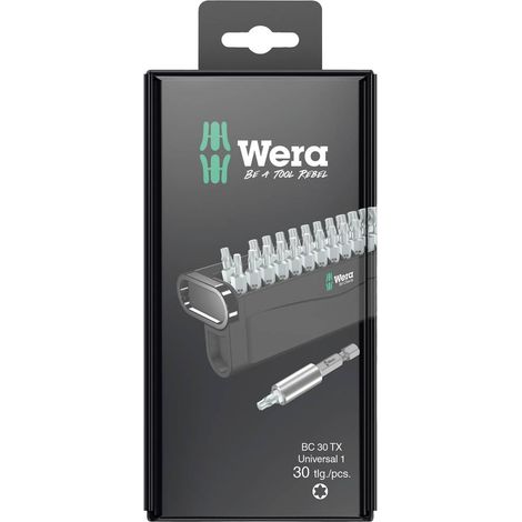 Wera Bit-Check 30 TX Universal 1 SB 05057900001 Kit inserti 30 parti TORX (1/4)