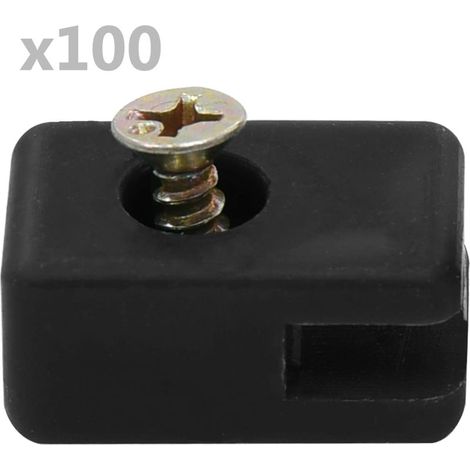 Support de fil de tension avec vis, lot de 100, anthracite (1/3)