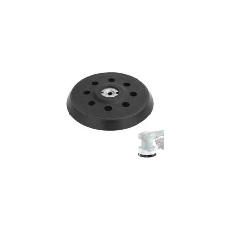 GVSS 1 pezzo 125mm Platorello abrasivo 631220000, Platorello abrasivo autoadesivo perforato da 125 mm compatibile con Metabo SXE 325 Intec 425 Turbotec, Nero - Crezuo