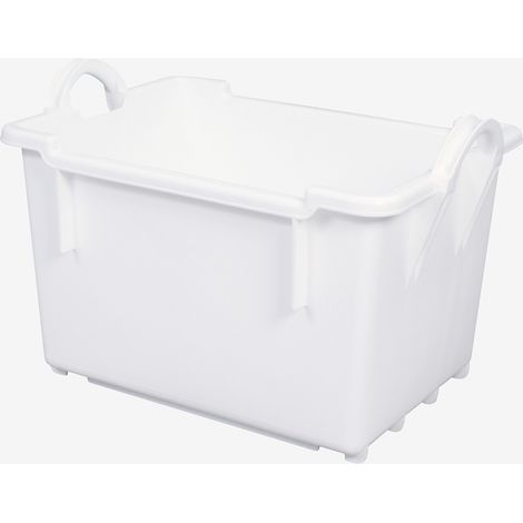 Bac comporte empilable emboîtable 100 L - blanc - Gilac