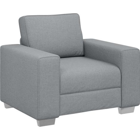 Maison Exclusive - Poltrona Sofa Grigio chiaro 100 cm Tessuto