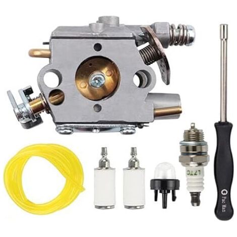 309376002 Carburateur pour Ryobi RY3714 RY3716 pour Homelite avec bulbe d'amorçage tronçonneuse à essence, bougie d'allumage, filtre à carburant, tuyau de carburant (1/5)