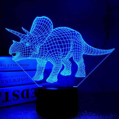 Dinosaur led Night light, 3D 3D effect, Art Deco style