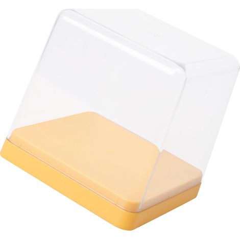 Aufbewahrungsbox für Figuren, transparenter Deckel, staubdicht, stapelbar, gelb (1/5)