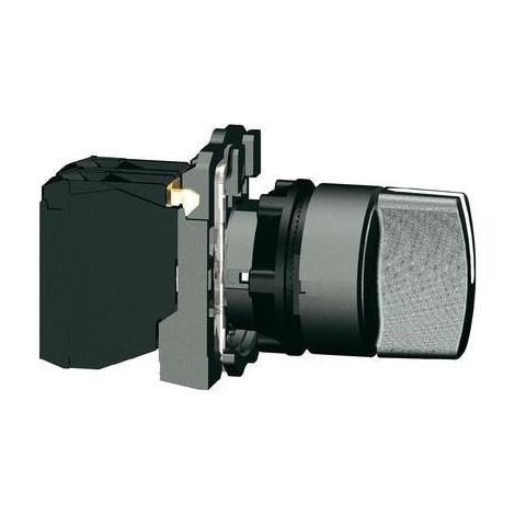 Schneider Electric – XB5AD33 – Bouton tournant manette 3 positions fixes – Ø22mm – 2NO – IP69 – Système à vis – Pour milieu industriel