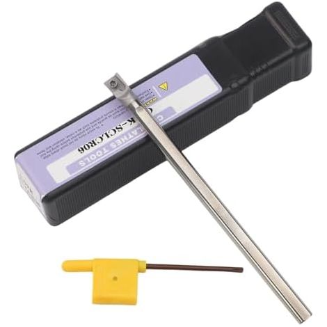 Vollhartmetall-Werkzeughalter C07K-SCLCR06 für Wendeschneidplatte CCMT0602 – Hohe Verschleißfestigkeit und Stoßdämpfung für Drehmaschinen, 100 mm Länge (1/4)