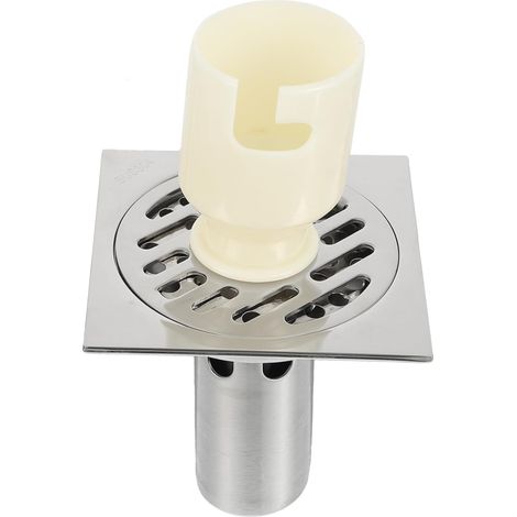 siphon de sol évier inoxlm crépines anti - odeurs de salle de bain insert (1/5)