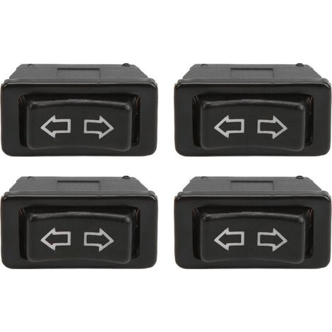 5 elektrische Fensterheberschalter, 5 universelle Fensterheber mit grüner Kontrollleuchte, 12 V DC / 24 V DC - Crezuo