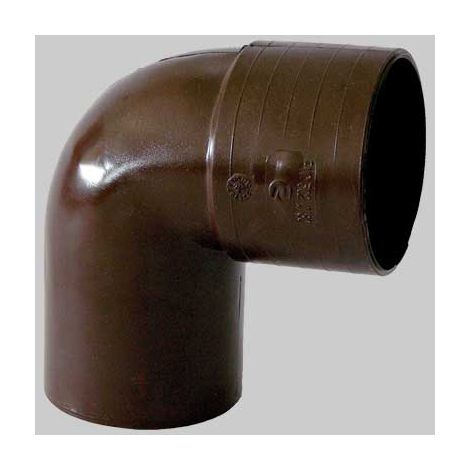 CURVA 87  °30 PVC TESTA DI MORO   EE  100     MADE IN ITALY