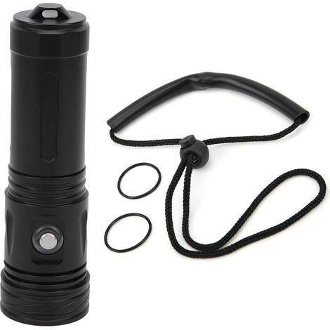 Lampe De Poche étanche IPX8, Lampe D'éclairage sous-Marine Professionnelle Torche LED De Plongée 1600lm (1/5)