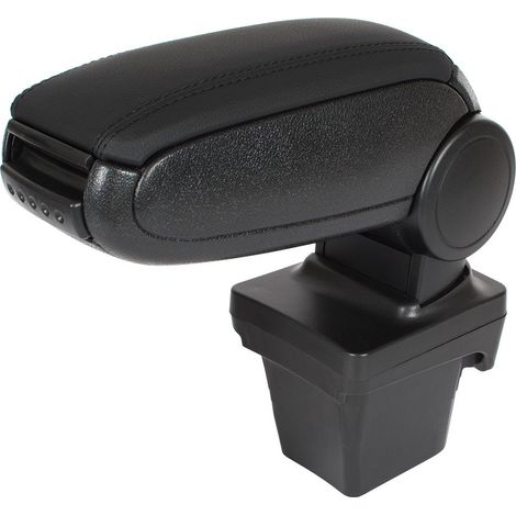 Reposabrazos Peugeot 308 I 07-14 SET NEGRO DE CUERO ECOLÓGICO + kit de instalación (1/2)