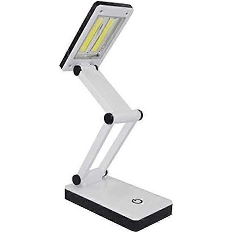 Lampe de bureau portable LED COB ultra-lumineuse, pliable, à commande tactile, alimentée par batterie et USB (non (1/5)