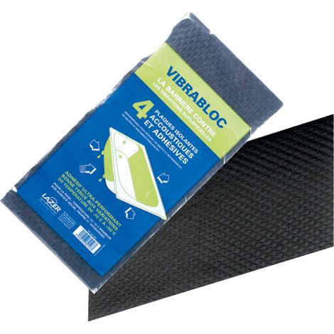 Sacchetto di 4 pannelli insonorizzanti per vasca Vibrabloc 400x200mm (1/2)