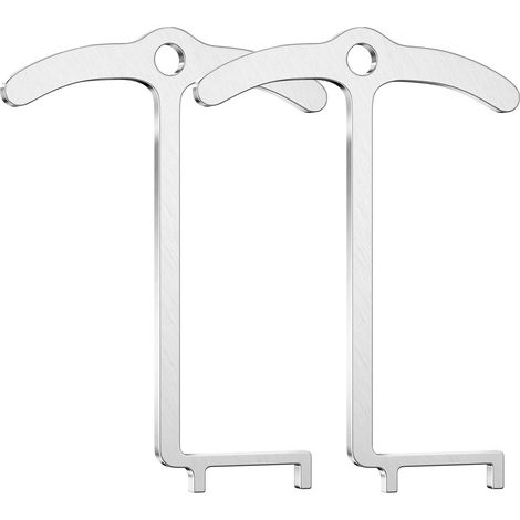 2 Pièces Outils Courroie de Distribution pour Cltroen, Outil de Contrôle de Courroie de Distribution Compatible avec Peugeot, Outils de Vérification de Courroie de Distribution pour Opel(Argent) (1/5)