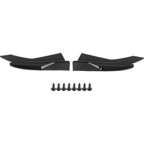 [Kit de Carrosserie] Kit de Protection et Accessoires Extérieurs pour Véhicules avec Spoiler, Diffuseur, Écaille, Protège-Côtés et Bas de Caisse en ABS Noir Lucide (1/5)