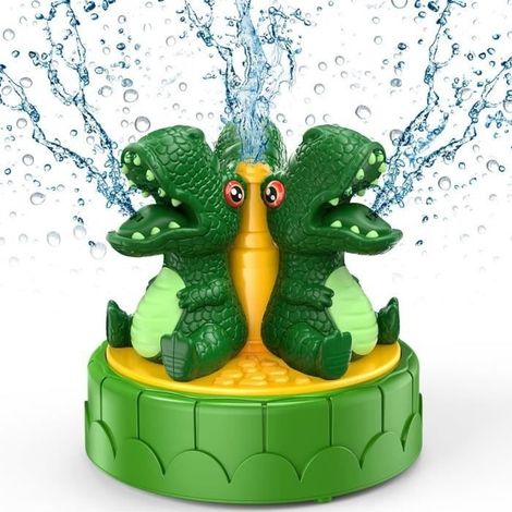 Jouet d'Arrosage d'eau pour Enfants, Jouet d'eau Extérieur Dinosaure, Jouet Pulvérisateur d'eau pour Jardin Pelouse Piscine, Vert (1/4)