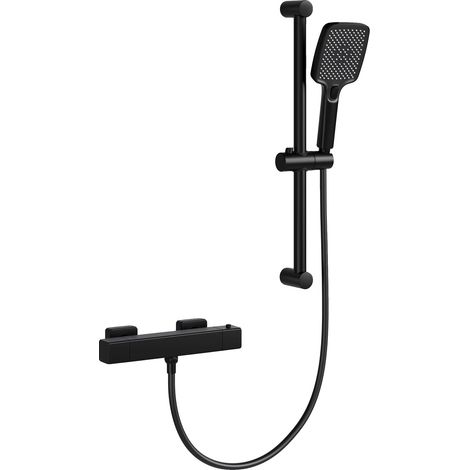 Rubinetto per doccia, lunghezza totale 70 cm, lunghezza tubo flessibile 150 cm, 3 tipi di getto, struttura in acciaio inox, montaggio a parete. (1/5)