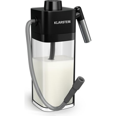 Klarstein SteelPresso mousseur à lait 0,55 L, mousse crémeuse, nettoyage facile, compatible machines SteelPresso, mousseur à lait électrique