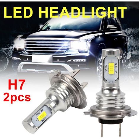 Ampoule H7 LED pour Voiture Ampoules Phare de Haut Qualité IP68 6000K lumière Blanche pour Voiture 2PCS (1/4)