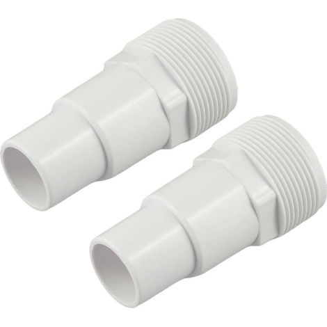 Raccord de tuyau de pompe de filtration de piscine en PVC de 1 1/4 pouce et 1 1/2 pouce pour systèmes de piscines hors sol, durable et compatible (1/5)